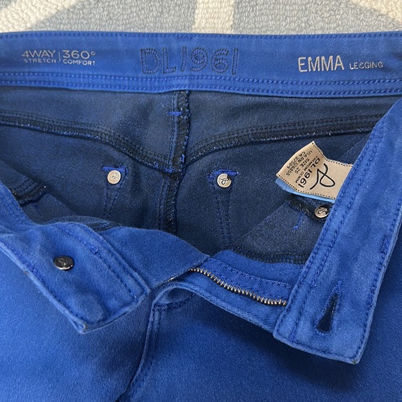 DL1961 Emma Leggings Jeggings Curaçao Royal Blue, Size 25 - Picture 6 of 8